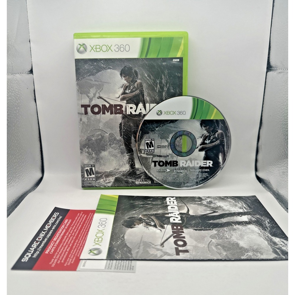 Tomb Raider Xbox 360 CIB Complete w Manual Near Mint Disc Square Enix